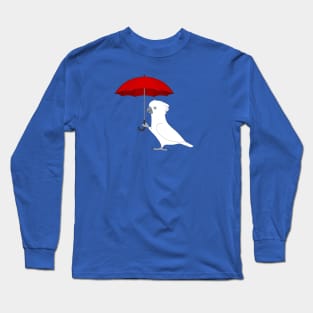 Umbrella Cockatoo With Umbrella Long Sleeve T-Shirt